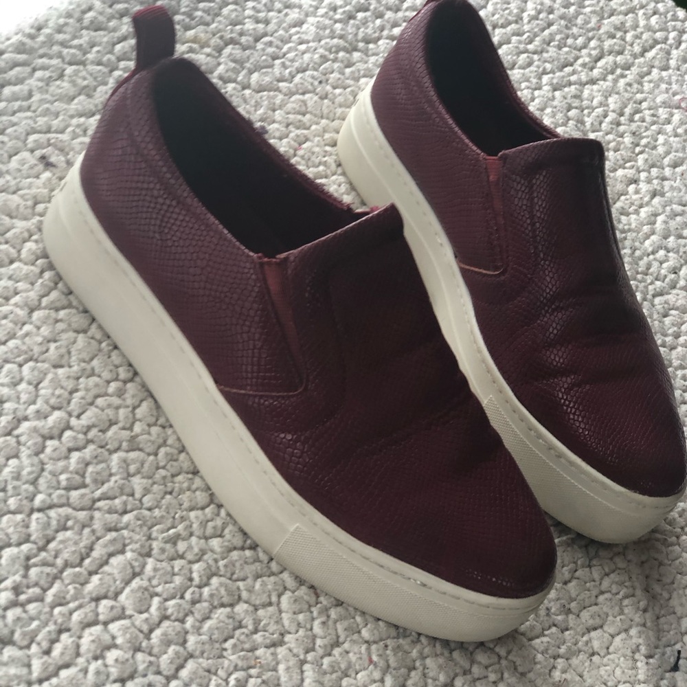 Aldo snake skin platform sneakers